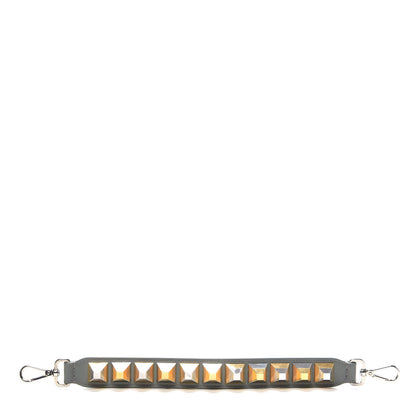 Fendi Calfskin Studded Mini Strap You Grey 1 of 3