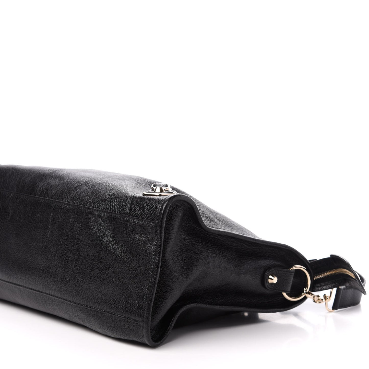 Chevre Gold Metallic Edge Hardware City Black