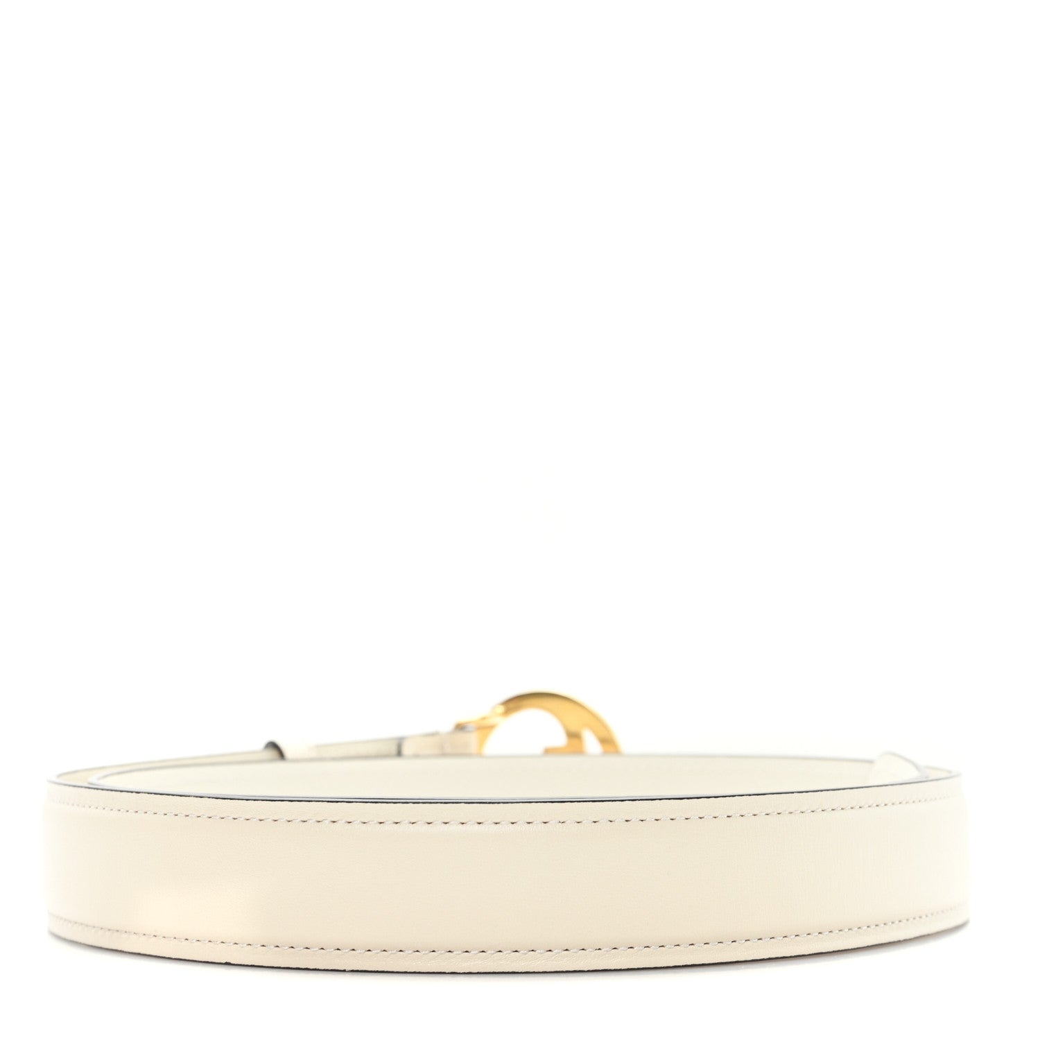 Gucci Ciny Lux Calfskin Blondie 30mm Belt 95 38 White 2 of 4