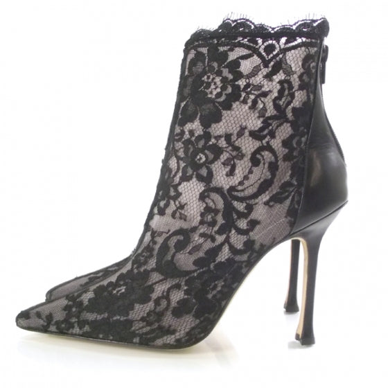 MANOLOBLAHNIKLaceBootsBlack39.5