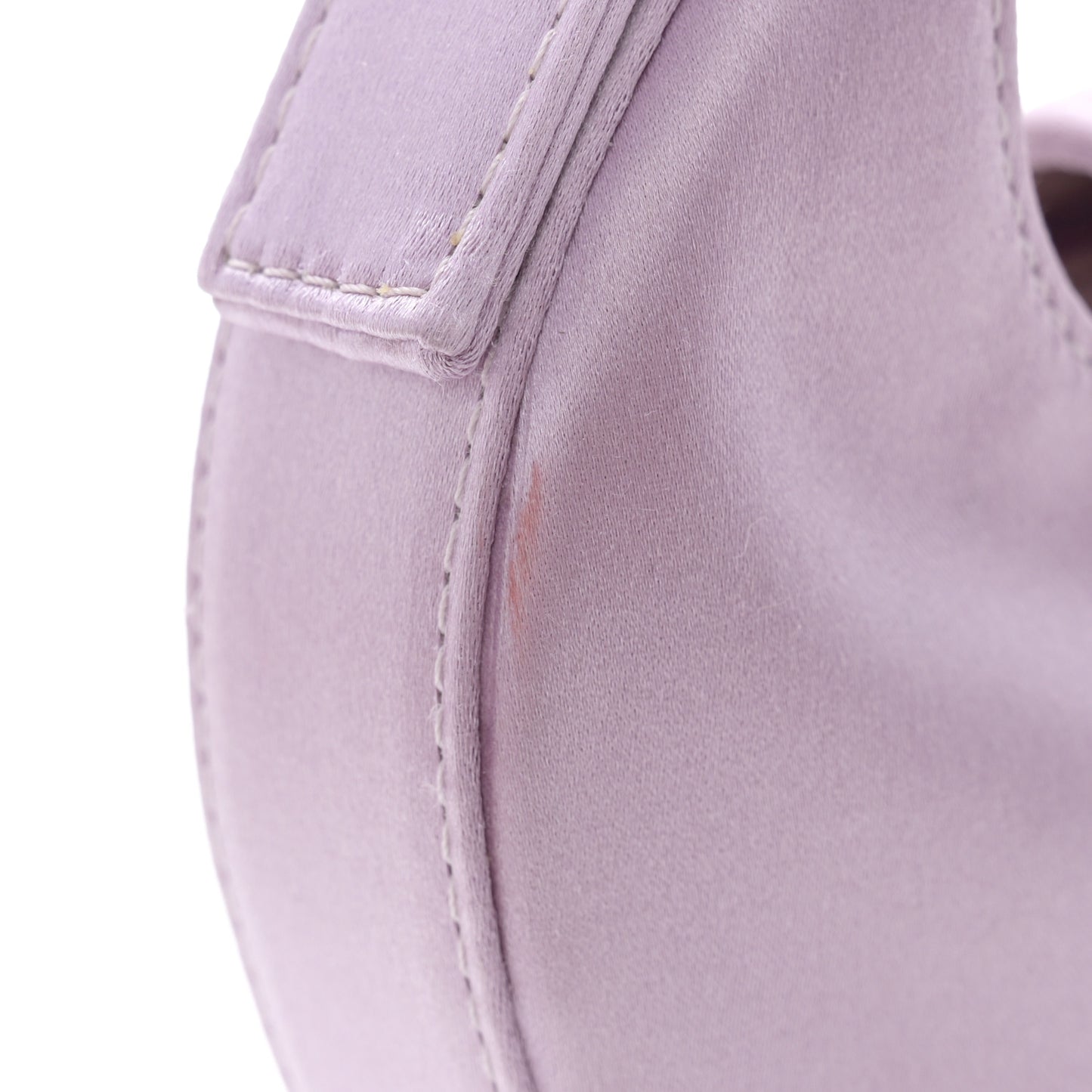 Silk Satin Mini Cookie Hobo Bag Lilla