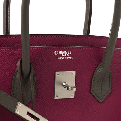 Hermes Epsom Horseshoe Birkin 35 Etain Tosca 6 of 13