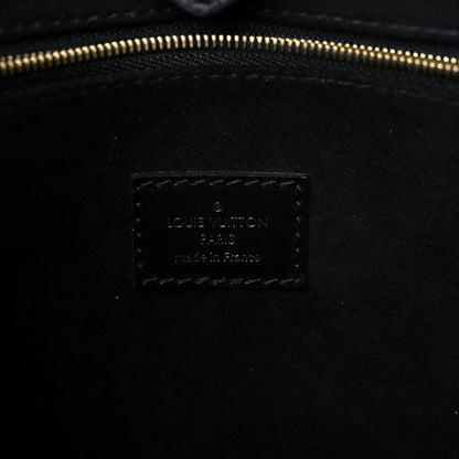 Louis Vuitton Grained Calfskin Shearling On My Side MM Black 6 of 10