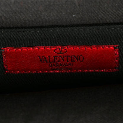 Valentino Garavani Calfskin Medium Rockstud All Over Backpack Black 6 of 9