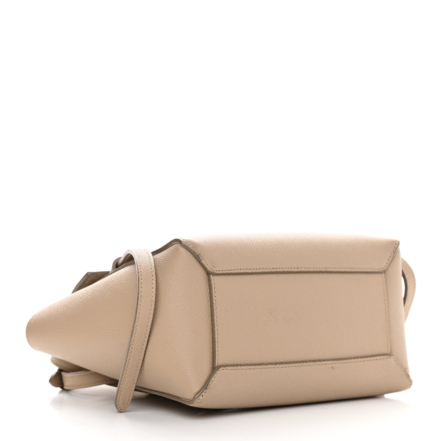 Grained Calfskin Nano Belt Bag Light Taupe