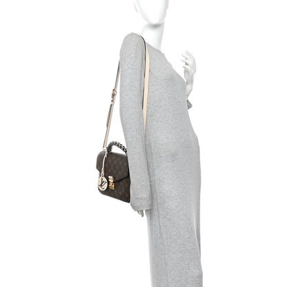 Louis Vuitton Monogram Braided Pochette Metis Creme Beige 2 of 9