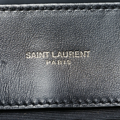 Saint Laurent Calfskin Y Quilted Monogram Monochrome Large Loulou Chain Satchel Black 7 of 12