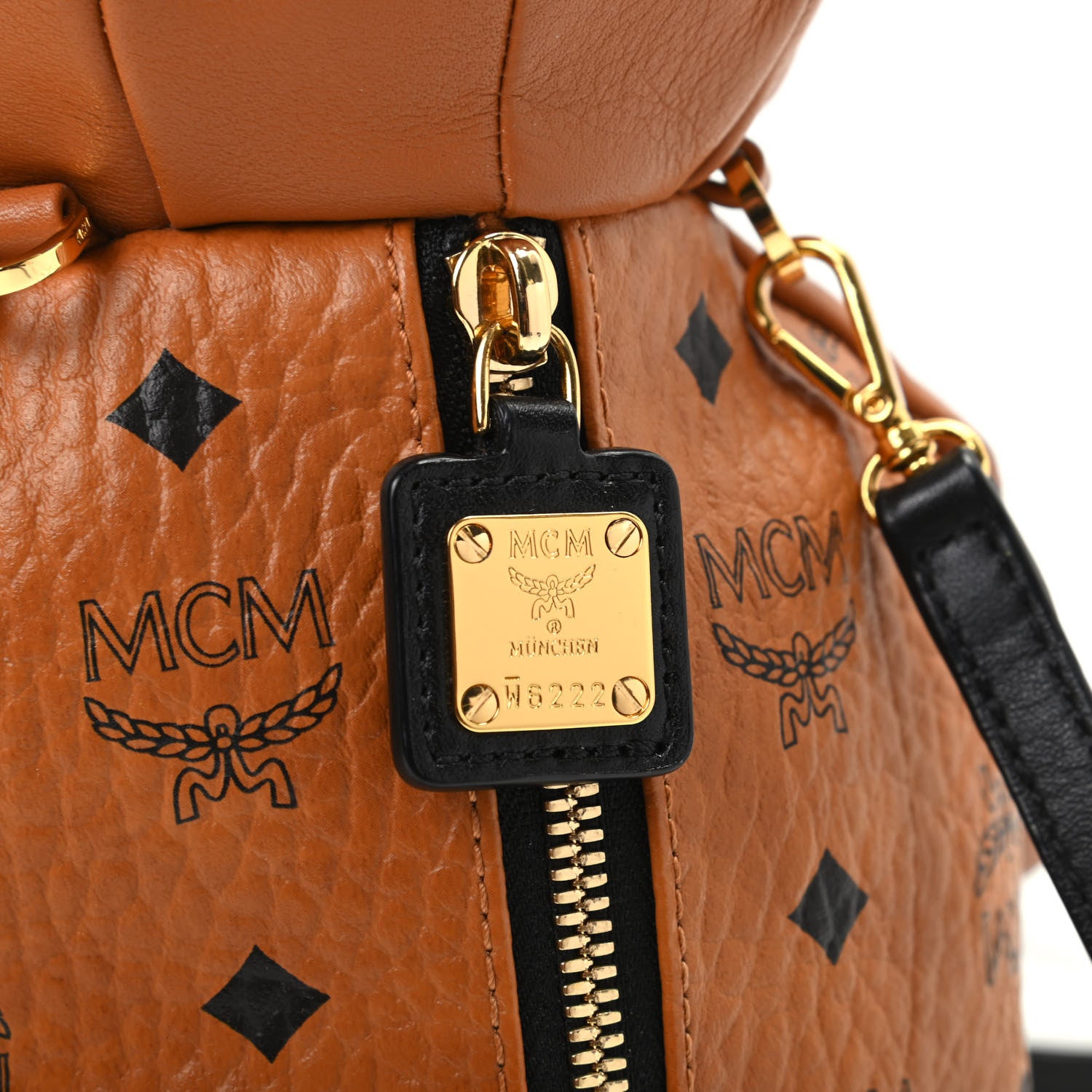 MCM Visetos Rabbit Zoo Doll Backpack Cognac 6 of 8