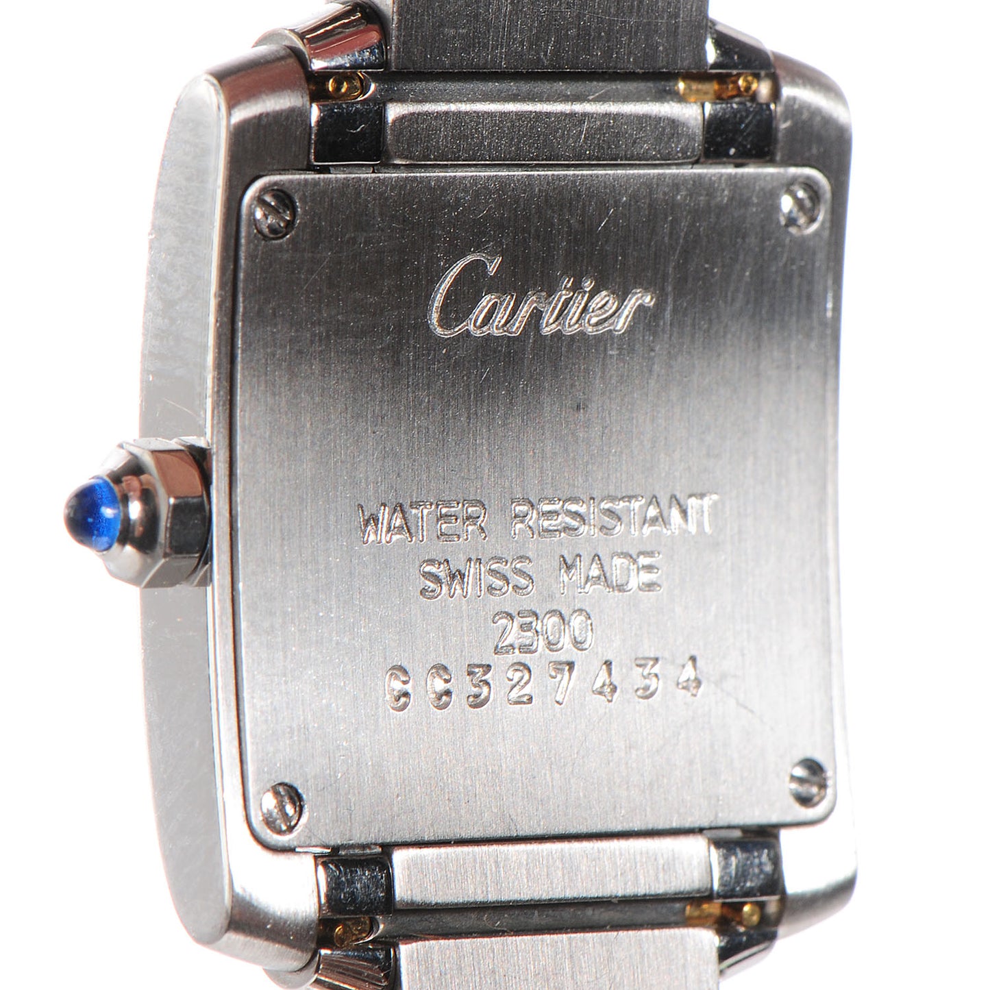 Stainless Steel 20mm Tank Francaise Quartz Watch