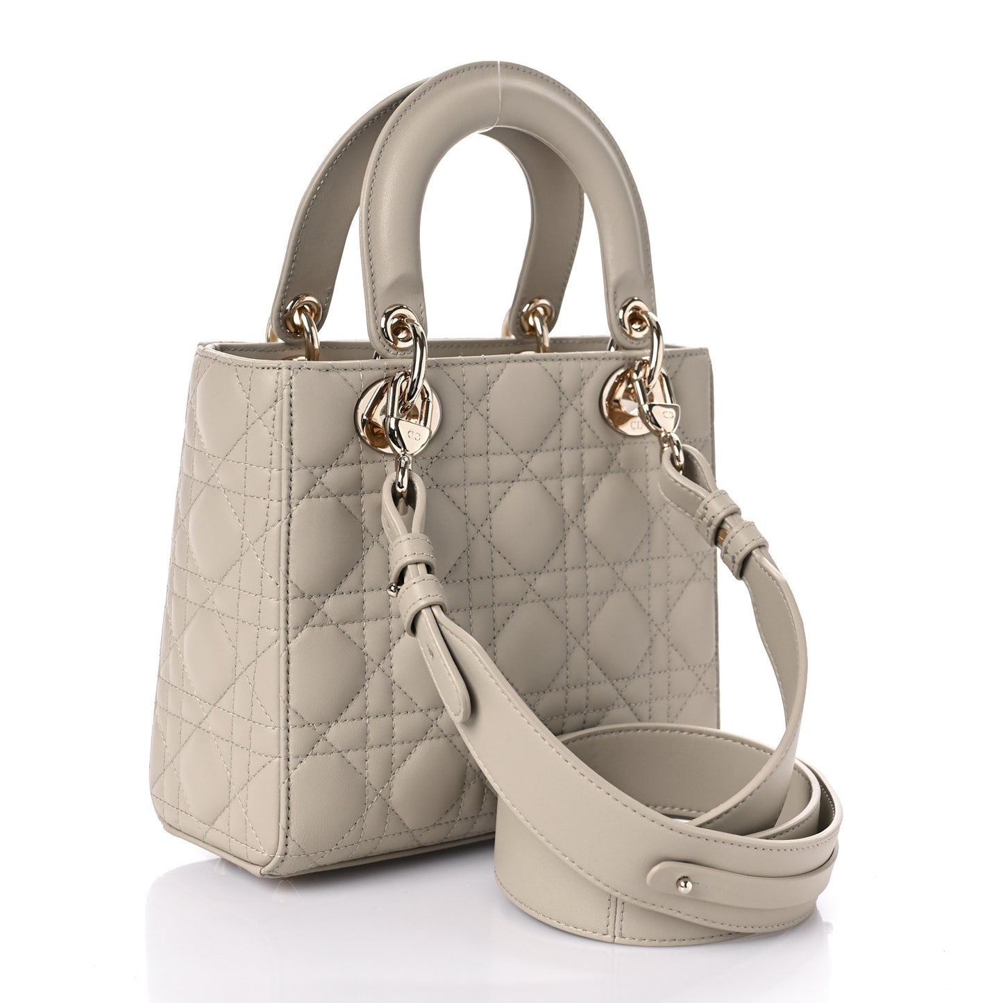 Lambskin Cannage Small My ABCDior Lady Dior Hazelnut