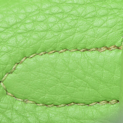 Hermes Taurillon Clemence Kelly Retourne 32 Vert Cru 16 of 41