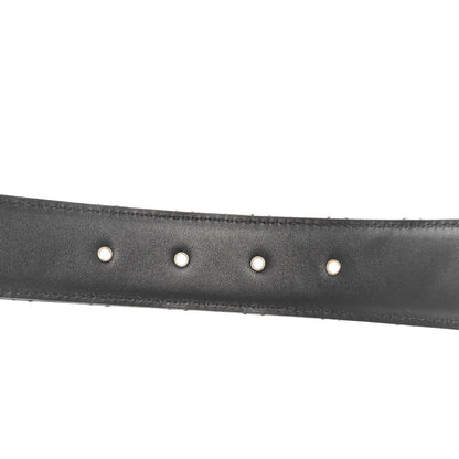 Chanel Calfskin Quilted CC Chain Belt 80 32 Black 4 of 9