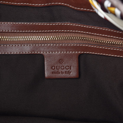 Gucci Calfskin Large Positano Tote Brown 6 of 7