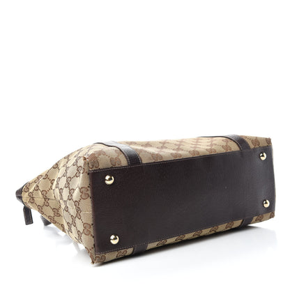 Gucci Monogram Medium Abbey Tote Dark Brown 4 of 14