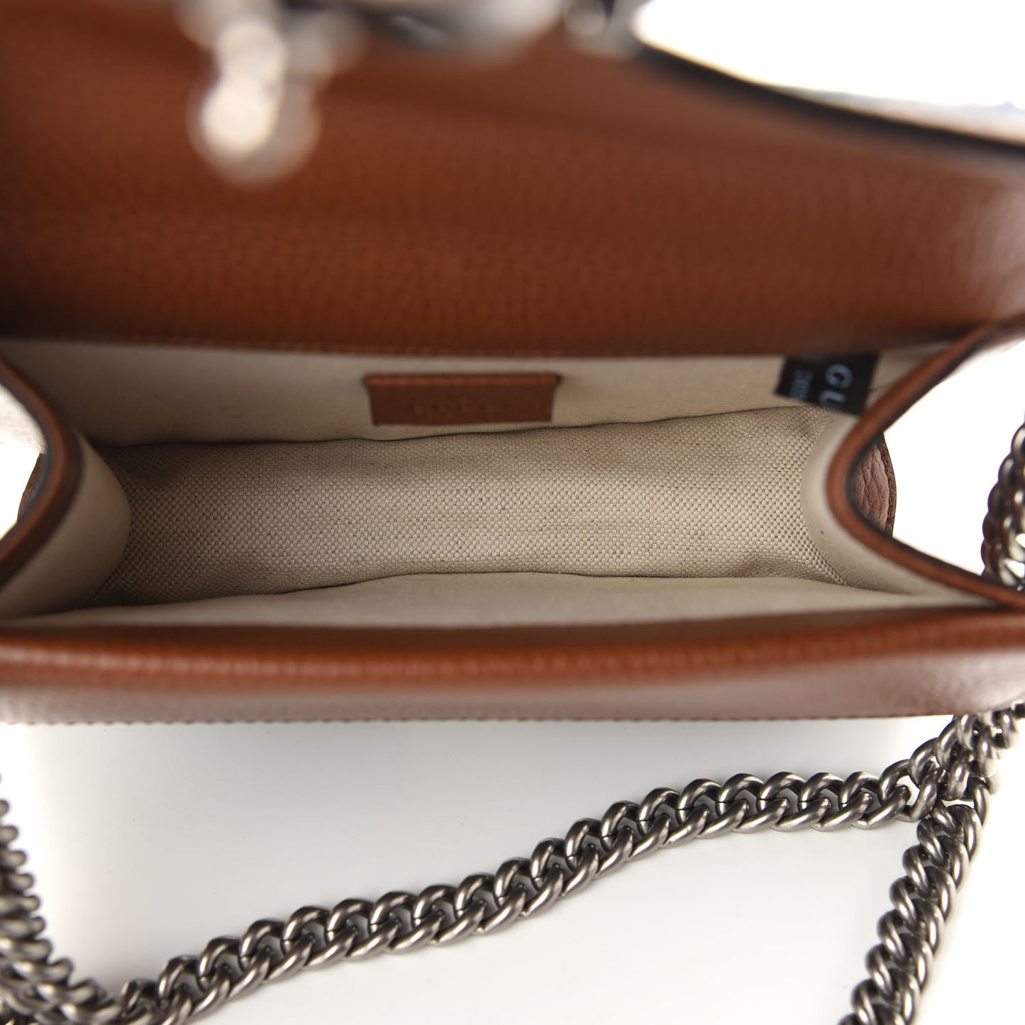 New Denim GG Monogram Dollar Calfskin Enamel Mini Dionysus Shoulder Bag Blue Tea Cuir Epilog Electric Blue