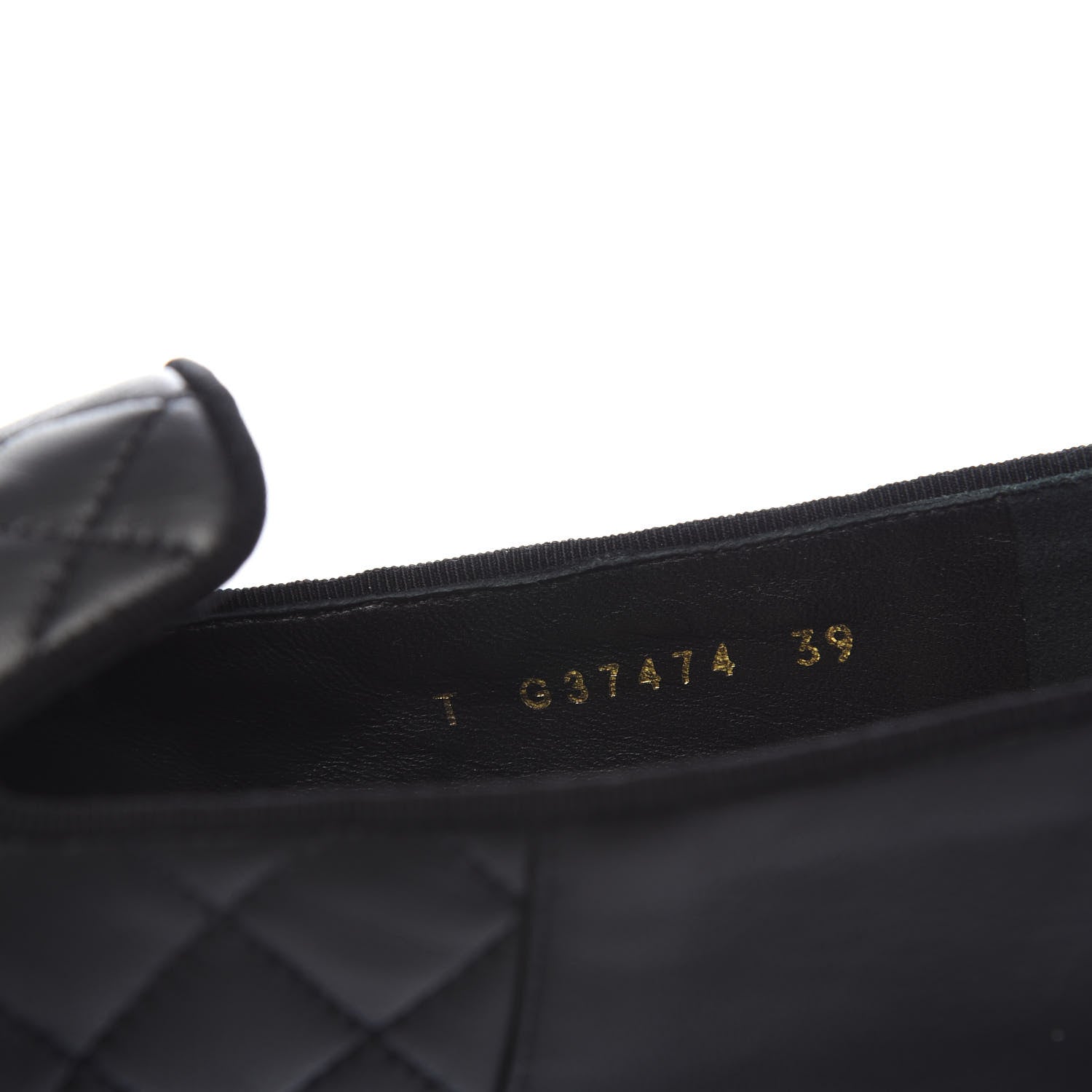 Chanel Lambskin Quilted Cap Toe Slipper With Pouch 39 Black 8 of 10