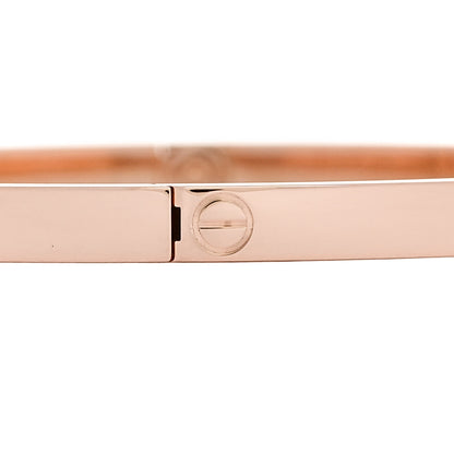 Cartier 18K Pink Gold Small LOVE Bracelet 17 5 of 8