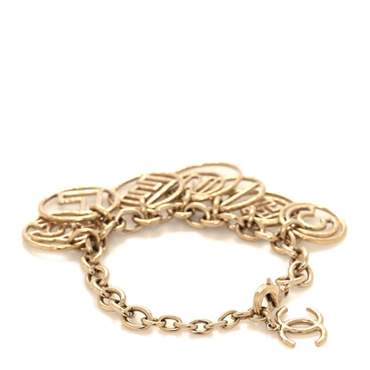 Chanel Hoop Cuba Logo Bracelet Gold 3 of 4