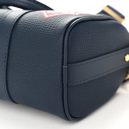 Louis Vuitton X NIGO Taurillon Monogram Denim Drip Keepall XS Blue 9 of 9