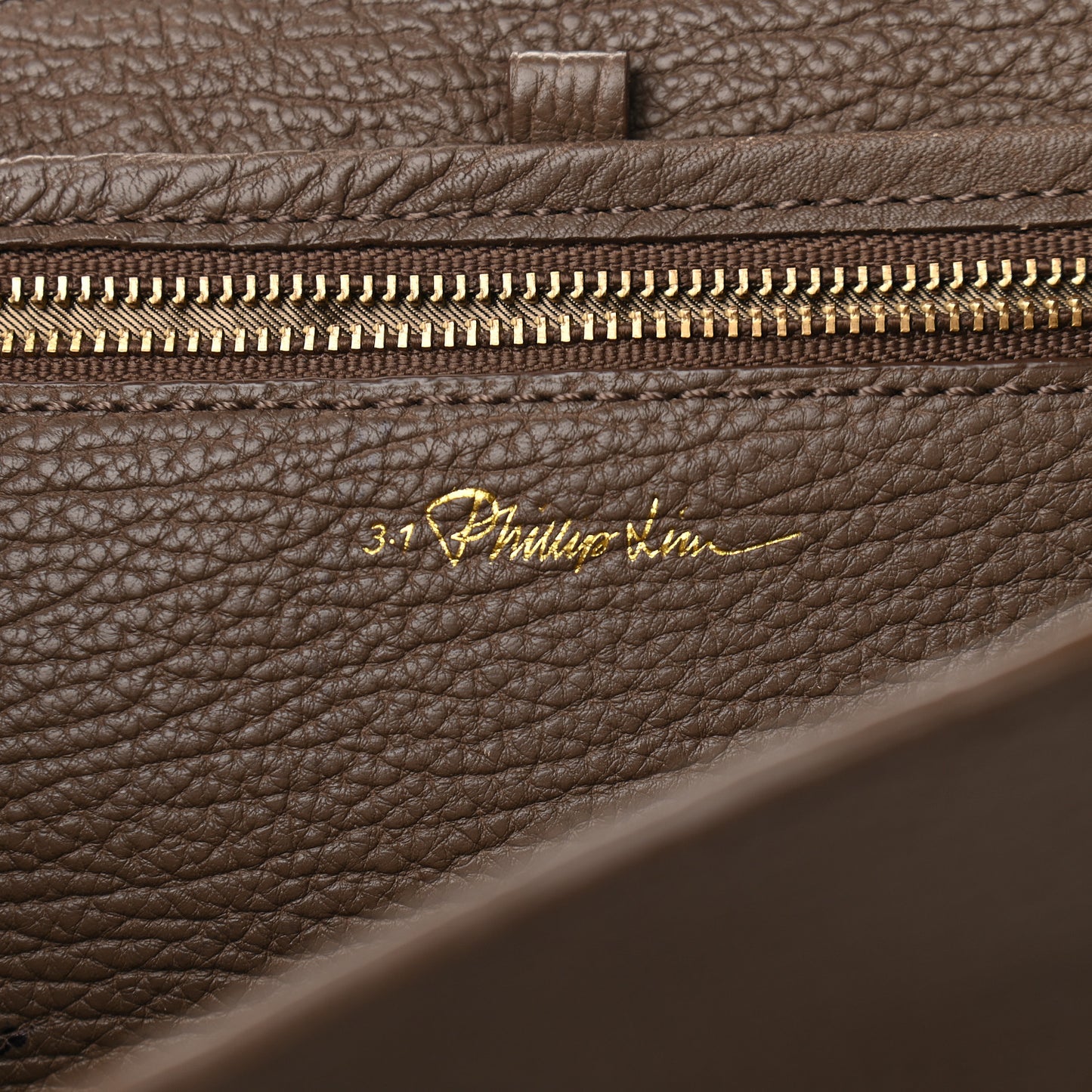 Textured Calfskin Medium Pashli Satchel Taupe