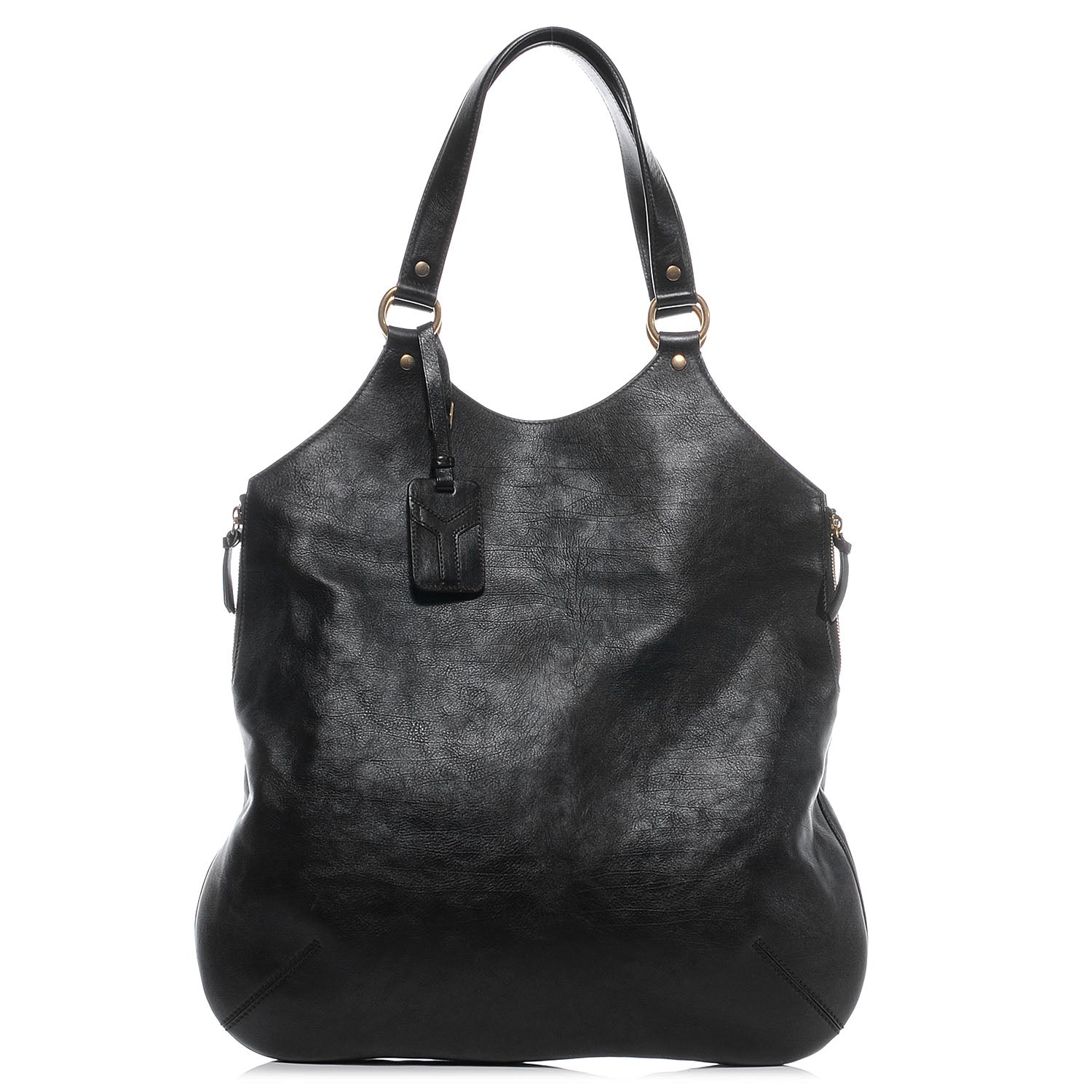 Saint Laurent Calfskin Tribute Tote Brown 1 of 7