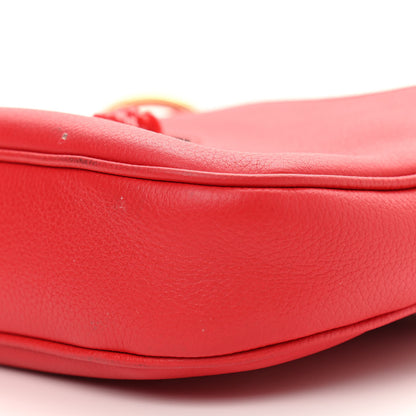 Versace Calfskin La Medusa Small Hobo Crossbody Red 9 of 10