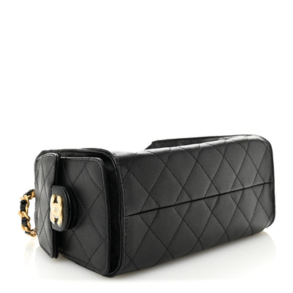 Chanel Caviar Quilted Mini Chanel 25 Handbag Black 4 of 11