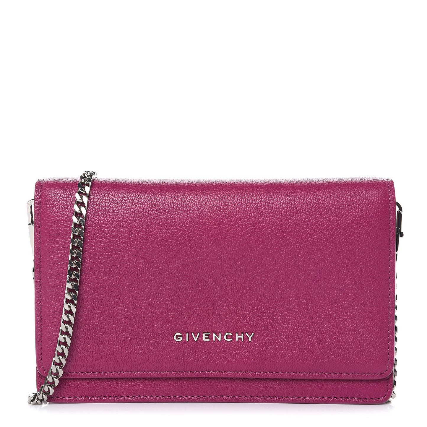 Sugar Goatskin Pandora Chain Wallet Orchid Purple