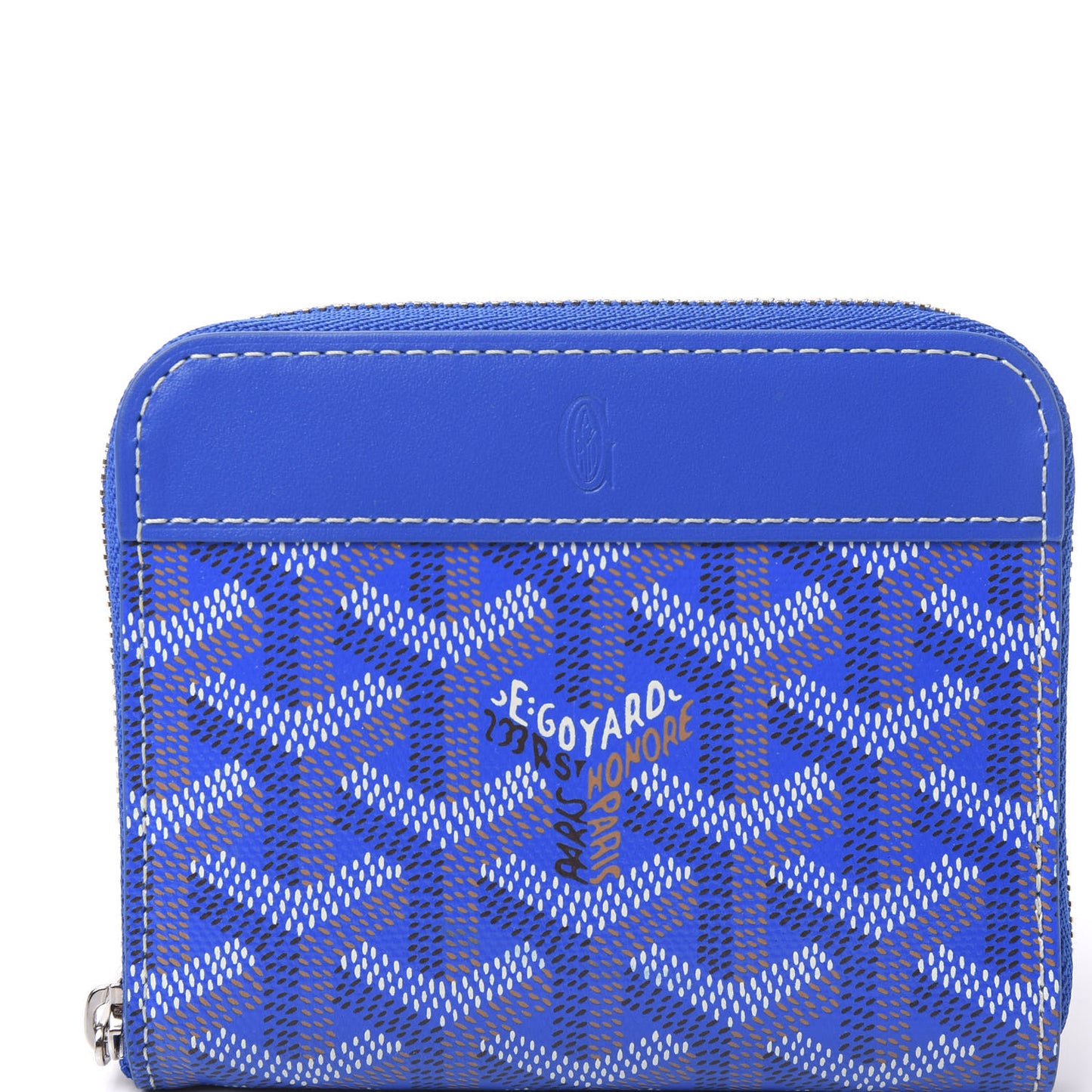 Goyardine Compact Wallet Blue