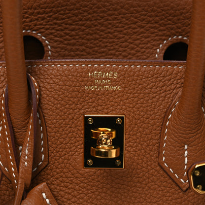 Hermes Togo Birkin 25 Gold 6 of 11