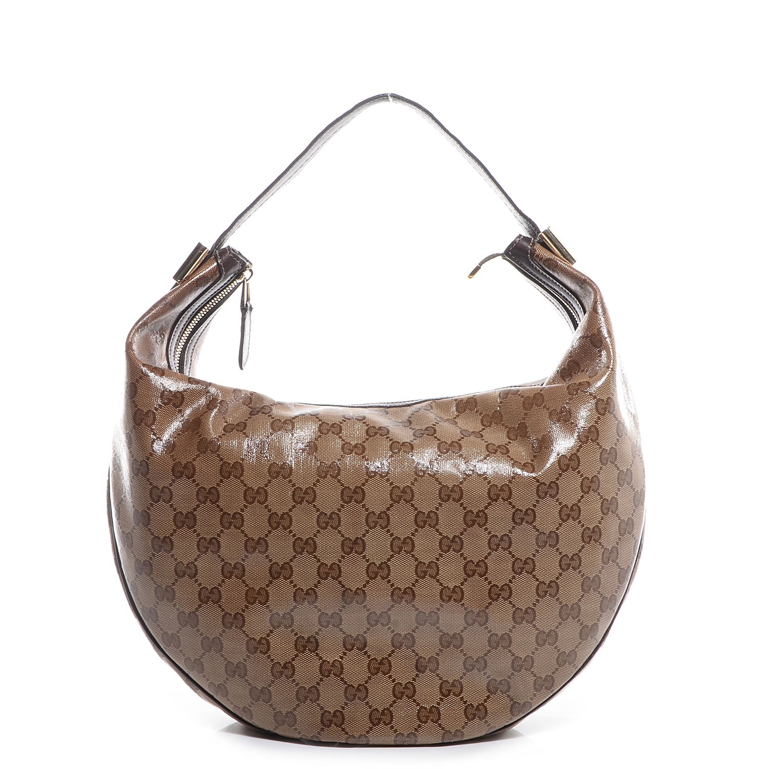 Gucci Crystal Monogram Duchessa Hobo Ebony 1 of 7