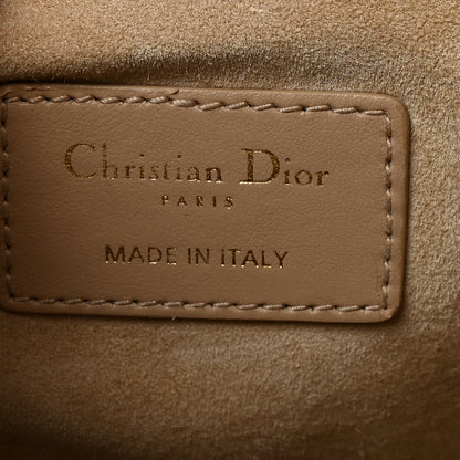 Christian Dior Calfskin Macro Cannage Small Book Tote Taupe 6 of 10