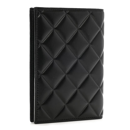 Chanel Calfskin Quilted Passport Holder Black 3 of 7