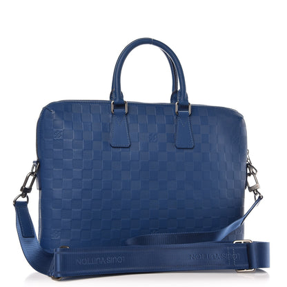 Louis Vuitton Damier Infini Porte-Documents Jour Neptune 3 of 9
