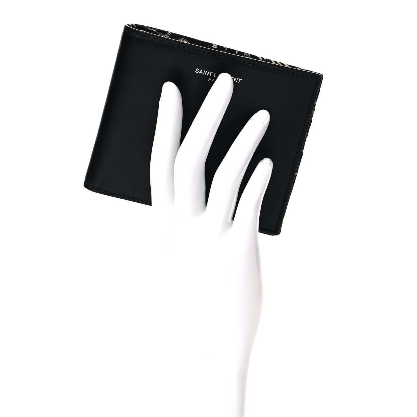 Calfskin East West Wallet Black