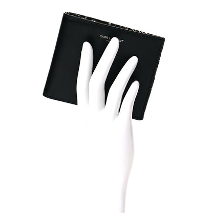 Saint Laurent Calfskin East West Wallet Black 2 of 10