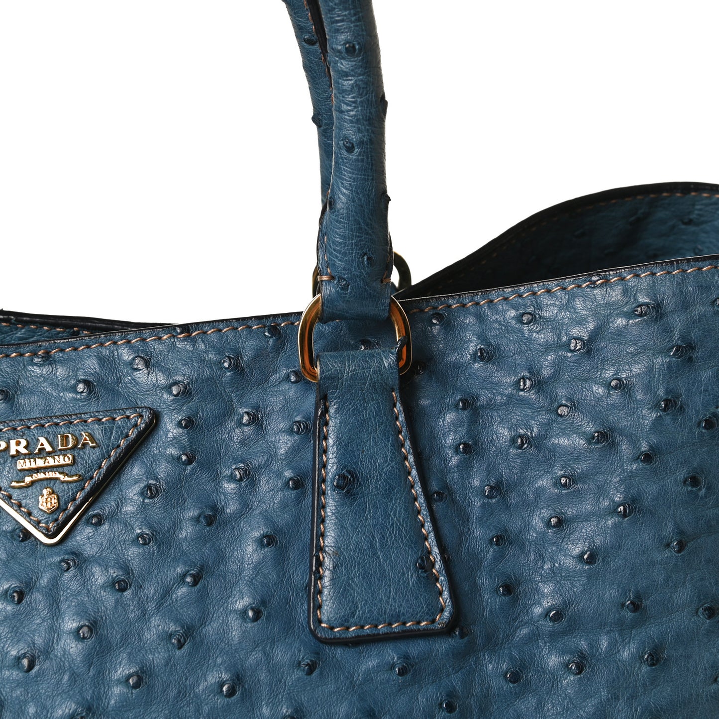 Ostrich Executive Tote Cobalto