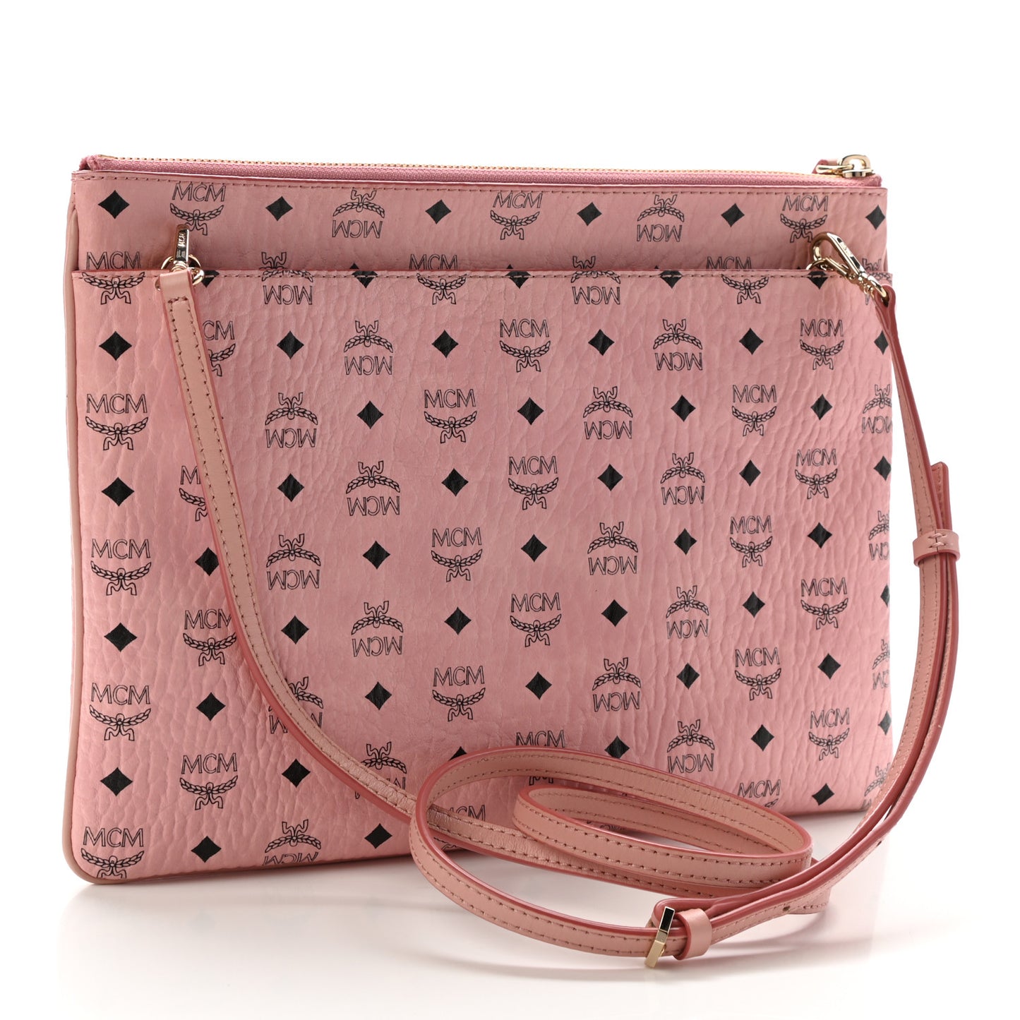 Visetos Medium Crossbody Pouch Soft Pink