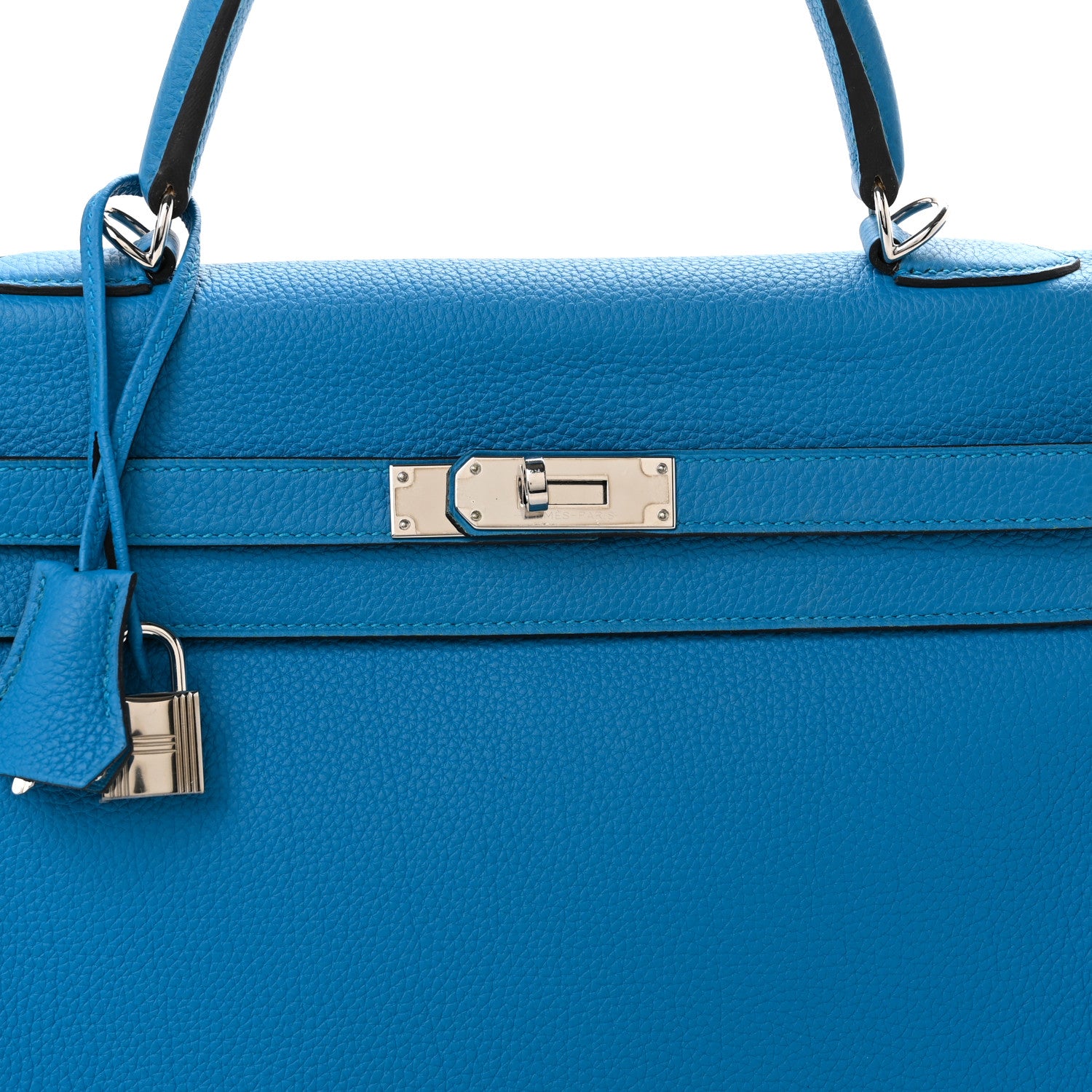 Hermes Togo Kelly Retourne 35 Bleu Zanzibar 8 of 13