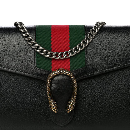Gucci Calfskin Web Mini Dionysus Chain Wallet Black 6 of 14