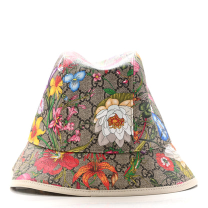 Gucci GG Supreme Monogram Flora Fedora Hat M White 3 of 10