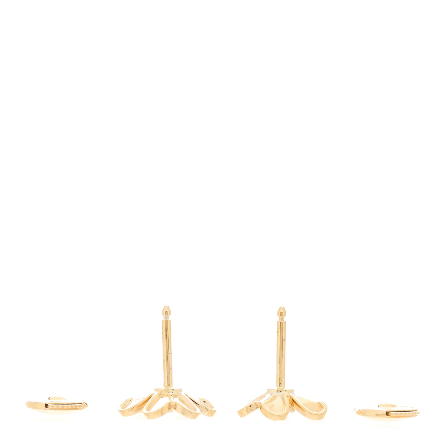 18K Yellow Gold Diamond Mini Frivole Earrings