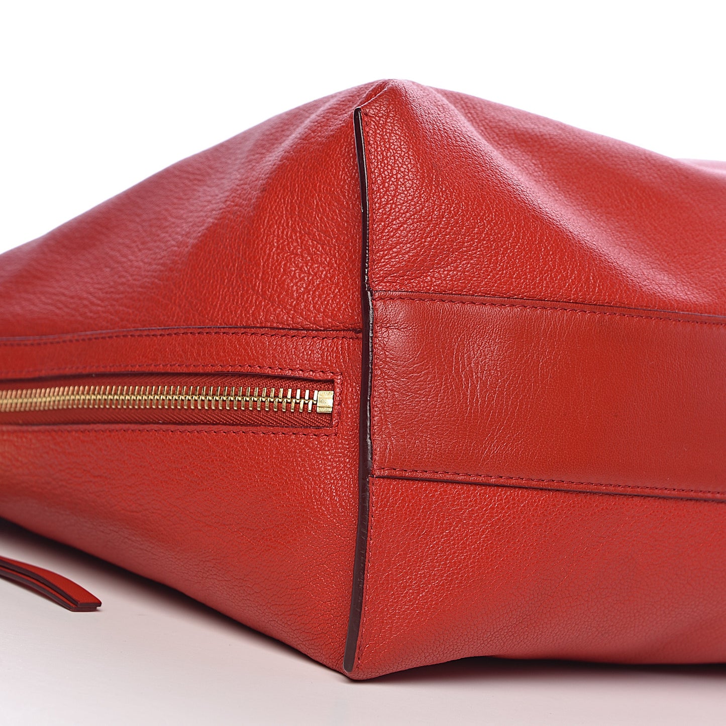 Goatskin Dilan East West Tote Red