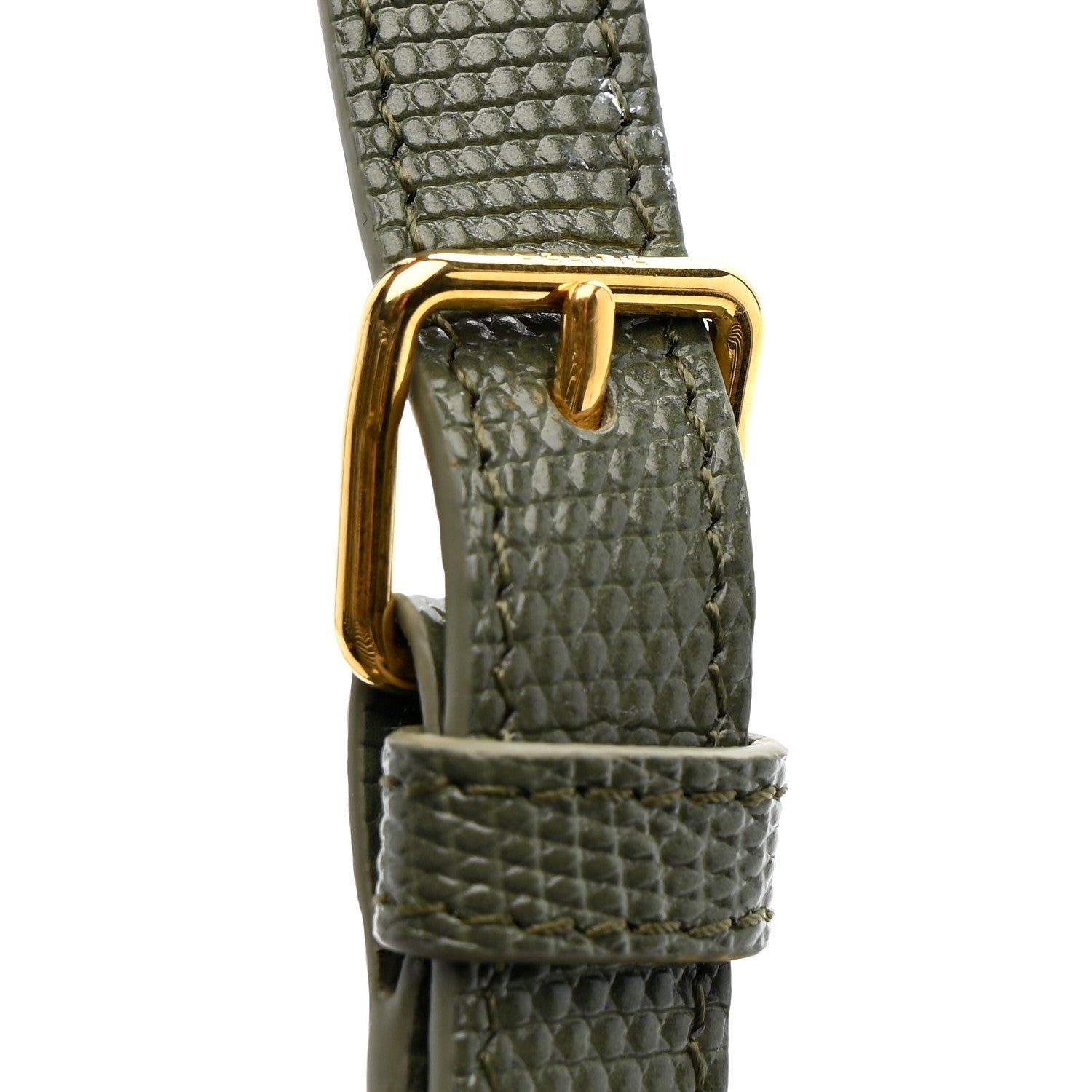 Celine Lizard Teen Triomphe Golden Khak 14 of 14