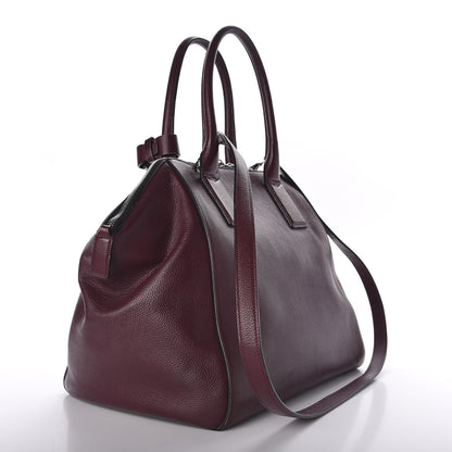 Marc Jacobs Textured Calfskin Medium Incognito Satchel Burgundy 3 of 8