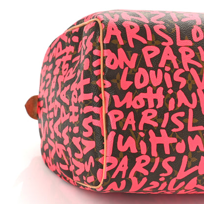 Louis Vuitton Monogram Graffiti Speedy 30 Fuchsia 8 of 11