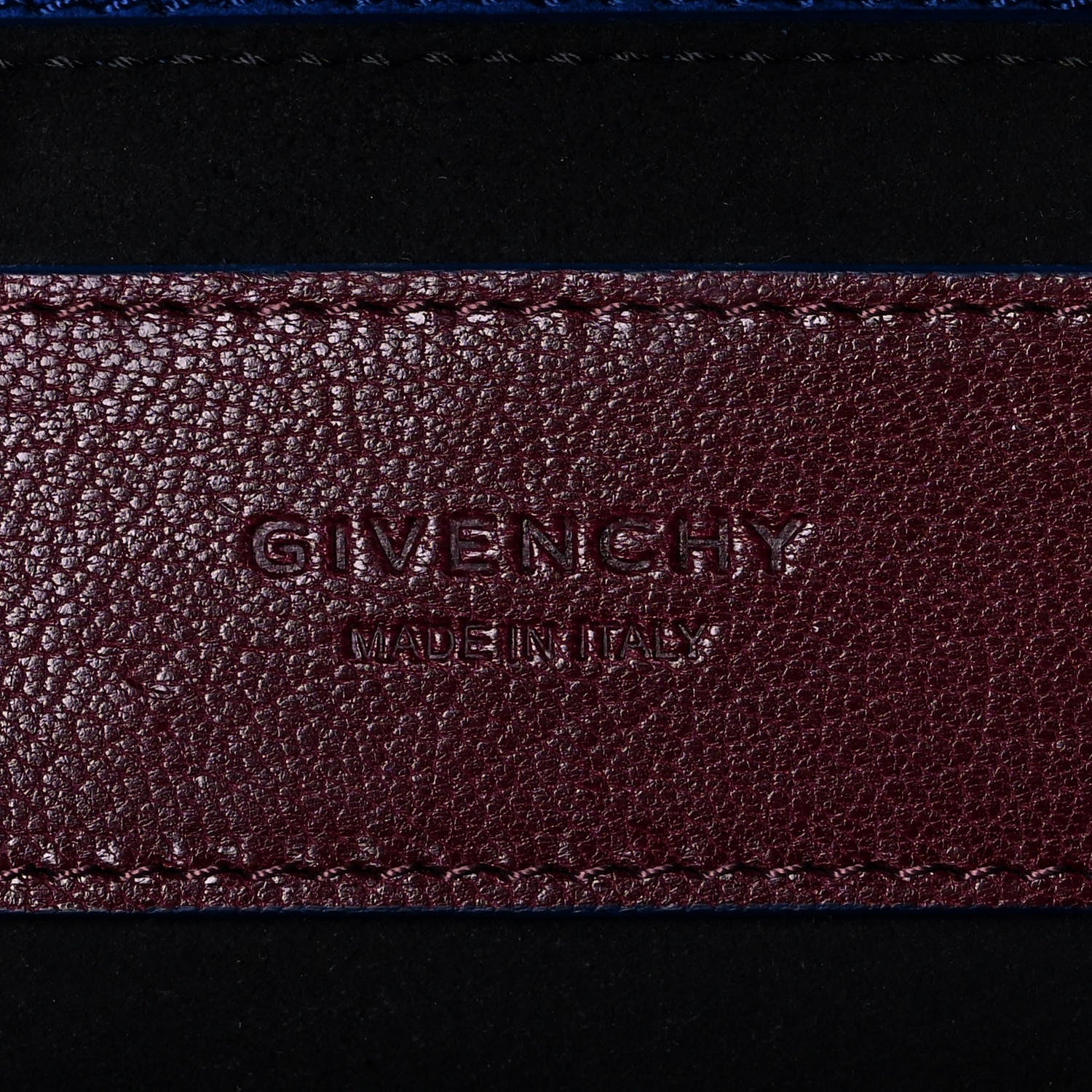 Givenchy Goatskin Suede Small GV3 Shoulder Bag Aubergine Blue 6 of 11