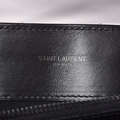 Saint Laurent Calfskin Y Quilted Monogram Medium Loulou Chain Satchel Black 6 of 10