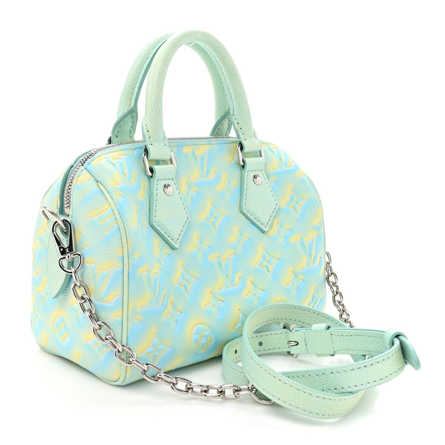 Louis Vuitton Empreinte Monogram Summer Stardust Speedy 20 Water Green 3 of 9