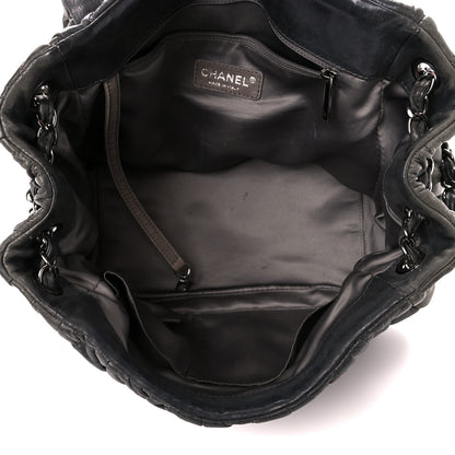 Chanel Calfskin Bubble Quilt Accordion Flap Grey 5 of 11